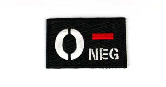 Black Blood Patch O Negative