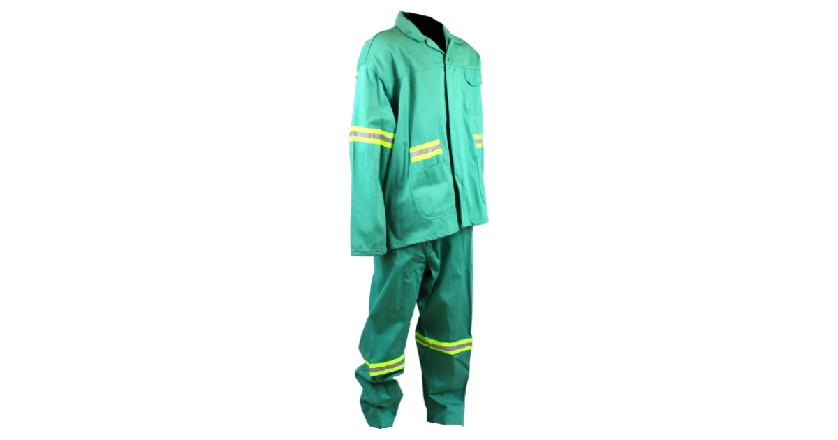 Overall – Green with Reflective Strips