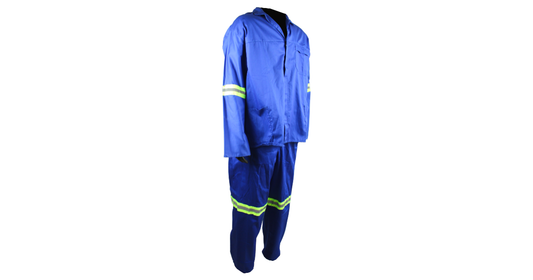 2-Piece Suit – Blue with Reflective Tape